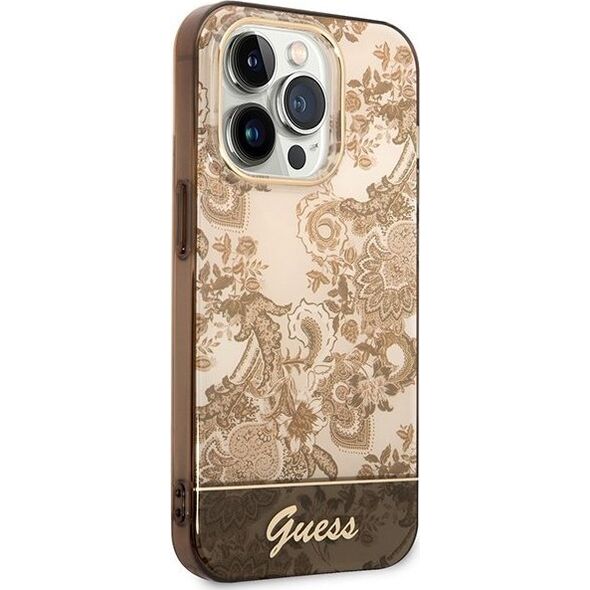 Guess Etui Guess GUHCP14XHGPLHC Apple iPhone 14 Pro Max ochre hardcase Porcelain Collection 12311879 3666339090692