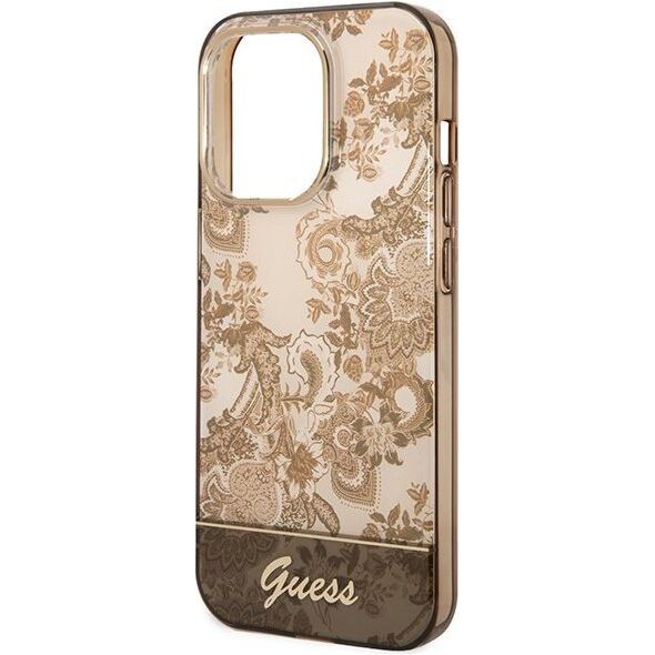Guess Etui Guess GUHCP14XHGPLHC Apple iPhone 14 Pro Max ochre hardcase Porcelain Collection 12311879 3666339090692
