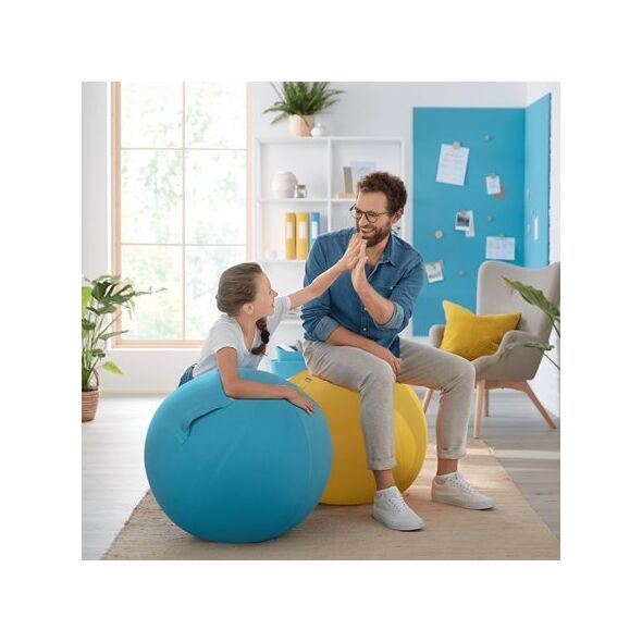 Leitz PIŁKA DO SIEDZENIA LEITZ ERGO COSY AKSAMITNY SZARY 12322492 4002432129546