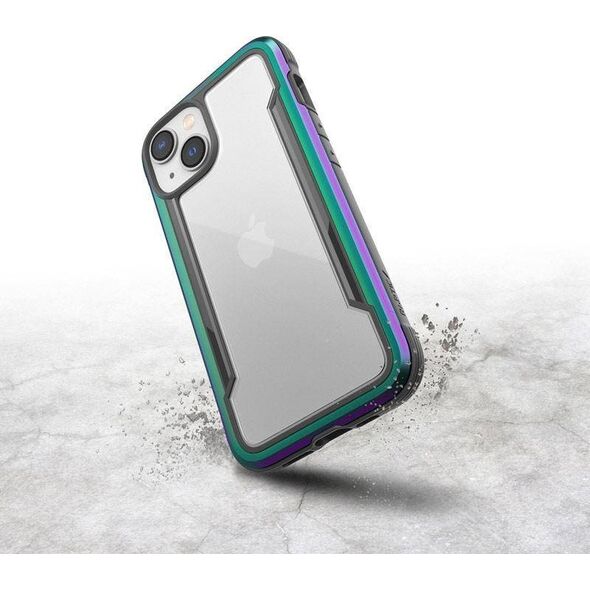X-doria X-Doria Raptic Shield - Etui aluminiowe iPhone 14 (Drop-Tested 3m) (Iridescent) 12326011 6950941494014