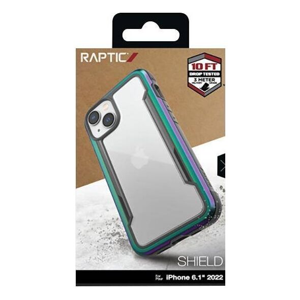 X-doria X-Doria Raptic Shield - Etui aluminiowe iPhone 14 (Drop-Tested 3m) (Iridescent) 12326011 6950941494014