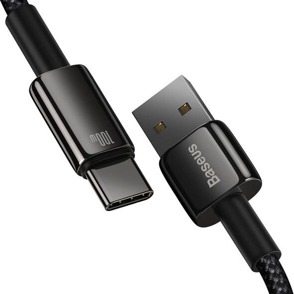 Kabel USB Baseus USB-A - USB-C 1 m Czarny (CAWJ000001) 12367099 6932172618087