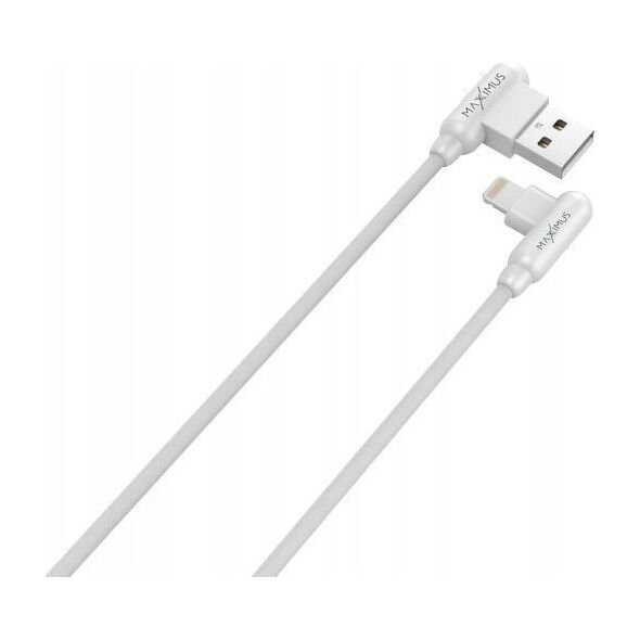 Kabel USB Maxximus USB-A - Lightning 1 m Biały 12467550 5901313413691