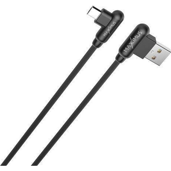 Kabel USB Maxximus USB-A - microUSB 1 m Czarny 12467551 5901313413714