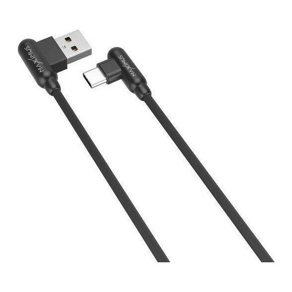 Kabel USB Maxximus USB-A - USB-C 1 m Czarny 12467552 5901313413707