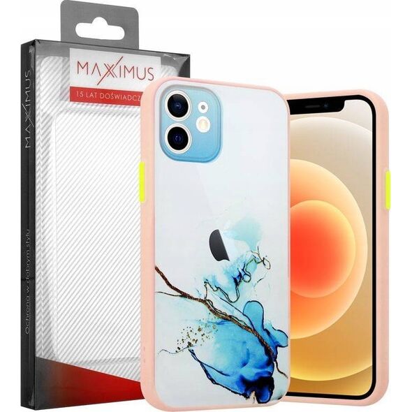 Maxximus MX AQUARELLE IPHONE X/XS NIEBIESKO-BIAŁY / NAVY-WHITE 12467582 5901313072232