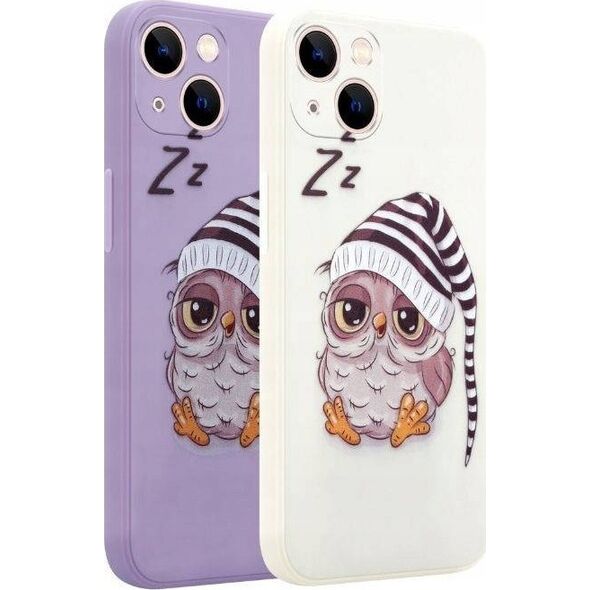 Maxximus MX OWL SLEEPY IPHONE 12 PRO BEIGE / BEŻOWY 12467775 5901313075431