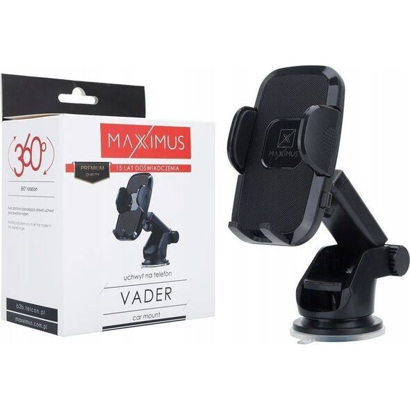 Maxximus UCHWYT SAMOCHODOWY MAXXIMUS VADER BLACK / CZARNY, DO SZYBY 12468021 5901313414117