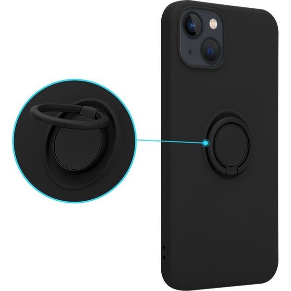 OEM Etui Silicon Ring do Iphone 12 PRO MAX czarny 12468332 5901313834809