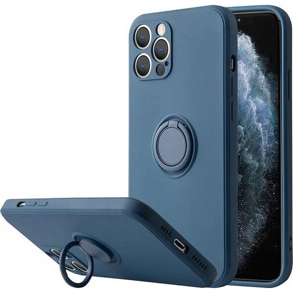 OEM Etui Silicon Ring do Iphone 13 PRO MAX niebieski 12468357 5901313834960