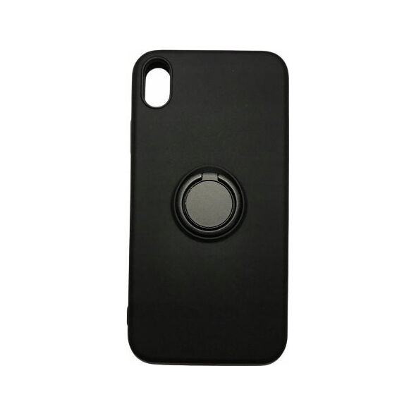 OEM Etui Silicon Ring do Iphone XR czarny 12468403 5901313834557