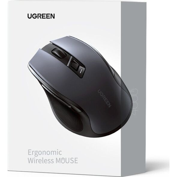 Mysz Ugreen Ugreen optyczna mysz bezprzewodowa USB 2.4GHz 4000 DPI czarny (MU006) 12479473 6941876227099