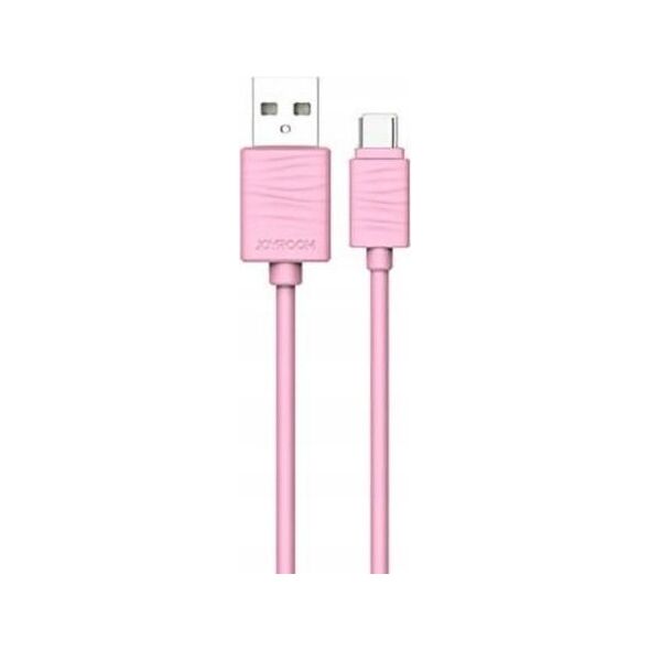 Kabel USB Joyroom USB-A - USB-C 1 m Różowy 12480459 6956116793548