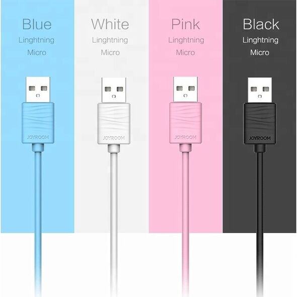 Kabel USB Joyroom USB-A - USB-C 1 m Różowy 12480459 6956116793548