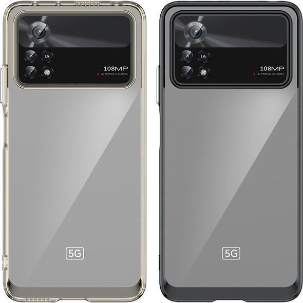 Hurtel Outer Space Case etui Xiaomi Poco X4 Pro 5G pokrowiec z elastyczną ramką czarne 12514441 5907769310799