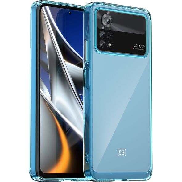 Hurtel Outer Space Case etui Xiaomi Poco X4 Pro 5G pokrowiec z elastyczną ramką czarne 12514441 5907769310799