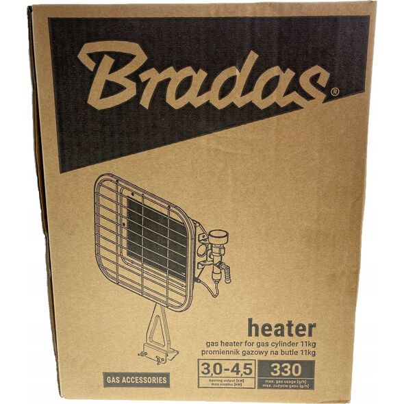 Bradas Promiennik gazowy 3,0 kW - 4,5kW zuż.gazu 220-330 g/h 12516304 5907544446590