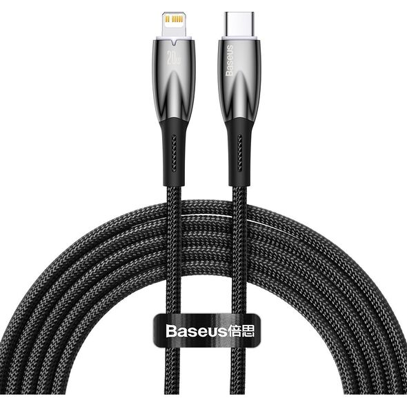 Kabel USB Baseus USB-C - Lightning 2 m Czarny (CADH000101) 12517931 6932172617875