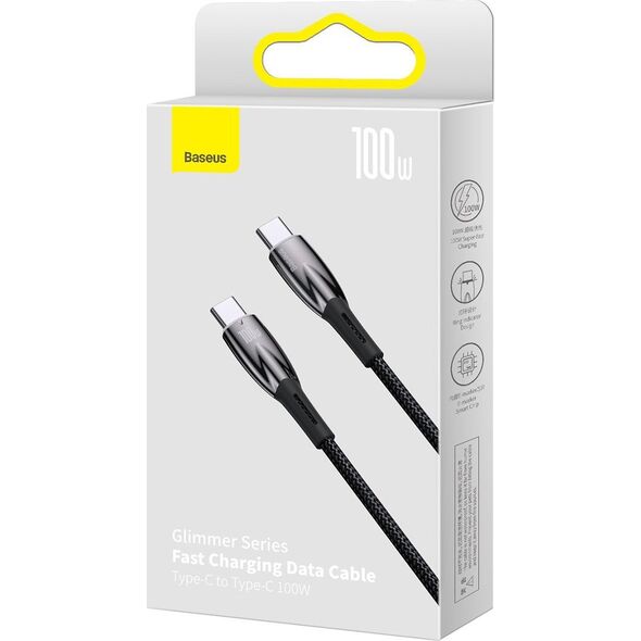 Kabel USB Baseus USB-C - USB-C 1 m Czarny (CADH000701) 12518430 6932172618025
