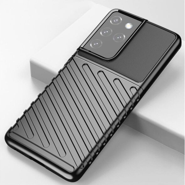 Hurtel Thunder Case etui Samsung Galaxy S23 Ultra silikonowy pancerny pokrowiec czarne 12518556 9145576268674