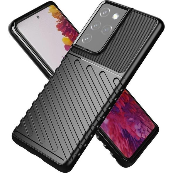 Hurtel Thunder Case etui Samsung Galaxy S23 Ultra silikonowy pancerny pokrowiec czarne 12518556 9145576268674