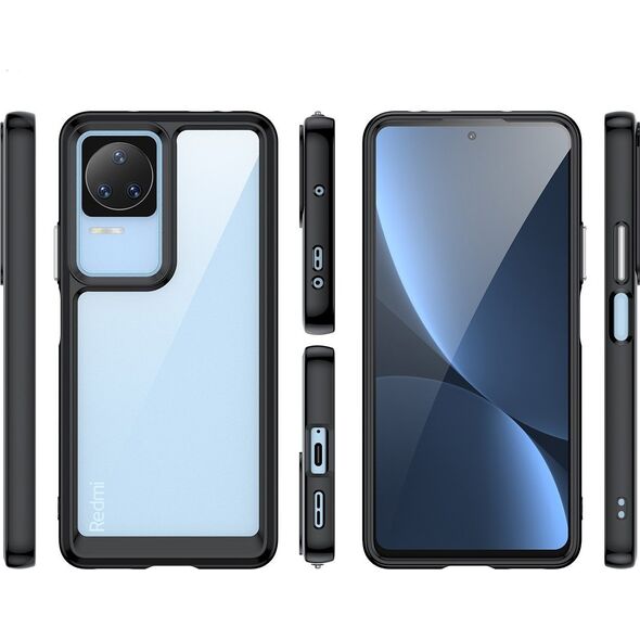 Hurtel Outer Space Case etui Xiaomi Poco F4 5G pokrowiec z elastyczną ramką niebieskie 12521400 5907769310751