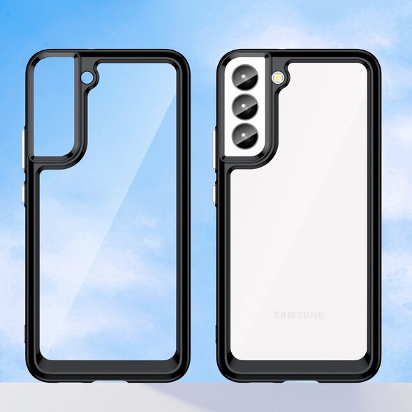 Hurtel Outer Space Case etui Samsung Galaxy S23+ pokrowiec z elastyczną ramką czarne 12521572 5907769310638