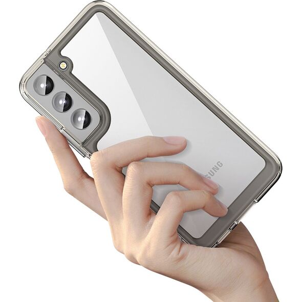 Hurtel Outer Space Case etui Samsung Galaxy S23+ pokrowiec z elastyczną ramką czarne 12521572 5907769310638