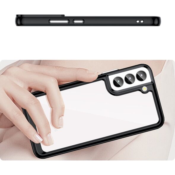 Hurtel Outer Space Case etui Samsung Galaxy S23+ pokrowiec z elastyczną ramką czarne 12521572 5907769310638