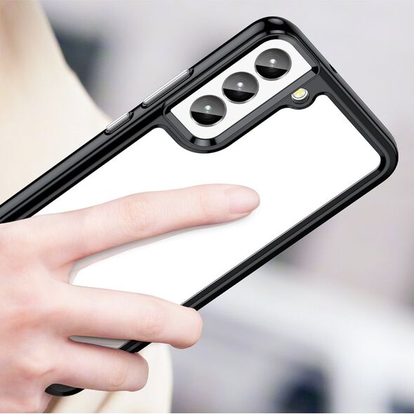 Hurtel Outer Space Case etui Samsung Galaxy S23+ pokrowiec z elastyczną ramką czarne 12521572 5907769310638