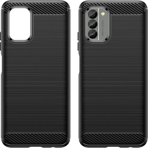 Hurtel Carbon Case etui Nokia G400 elastyczny silikonowy karbonowy pokrowiec czarne 12521576 9145576268469
