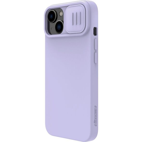 Nillkin Nillkin CamShield Silky Silicone Case etui iPhone 14 Plus pokrowiec z osłoną na aparat fioletowy 12522487 6902048249325