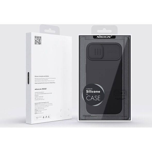 Nillkin Nillkin CamShield Silky Silicone Case etui iPhone 14 Plus pokrowiec z osłoną na aparat fioletowy 12522487 6902048249325