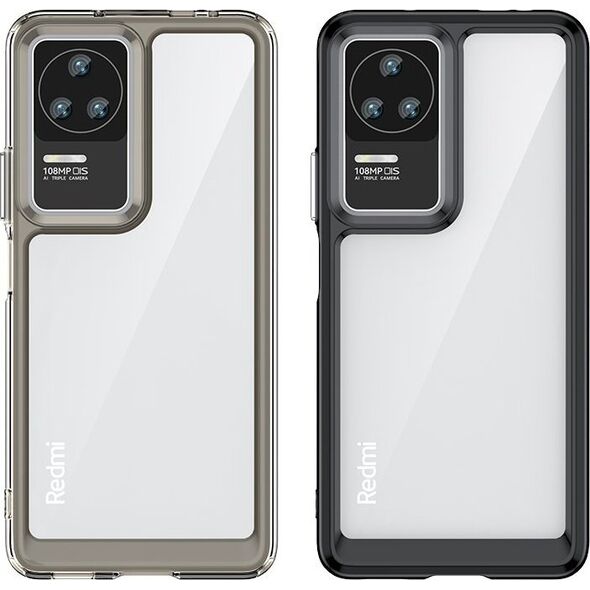 Hurtel Outer Space Case etui Xiaomi Poco F4 5G pokrowiec z elastyczną ramką czarne 12522671 5907769310768