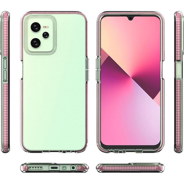 Hurtel Spring Case etui Realme C35 silikonowy pokrowiec z ramką czarne 12522702 9145576265109