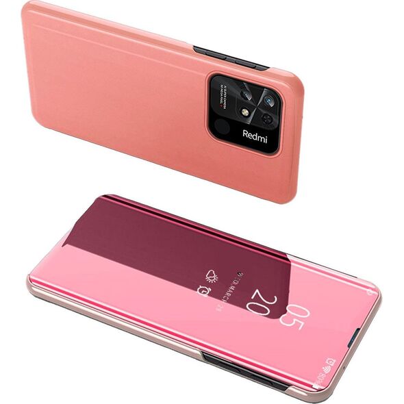 Hurtel Clear View Case etui Xiaomi Redmi 10C pokrowiec z klapką różowe 12522982 9145576266823