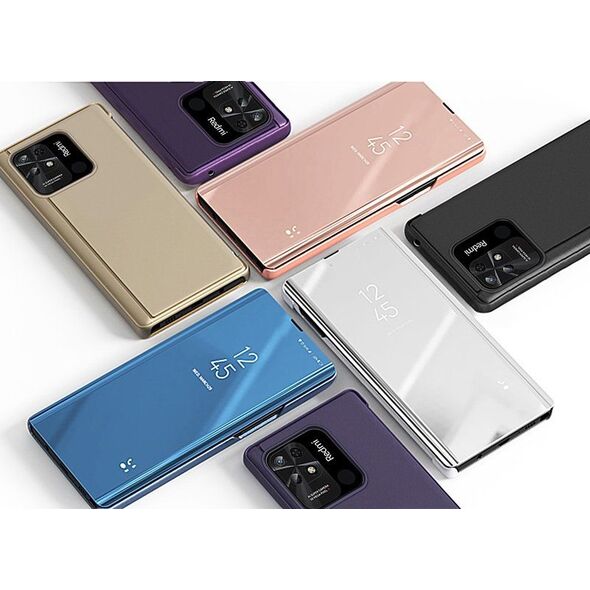 Hurtel Clear View Case etui Xiaomi Redmi 10C pokrowiec z klapką różowe 12522982 9145576266823