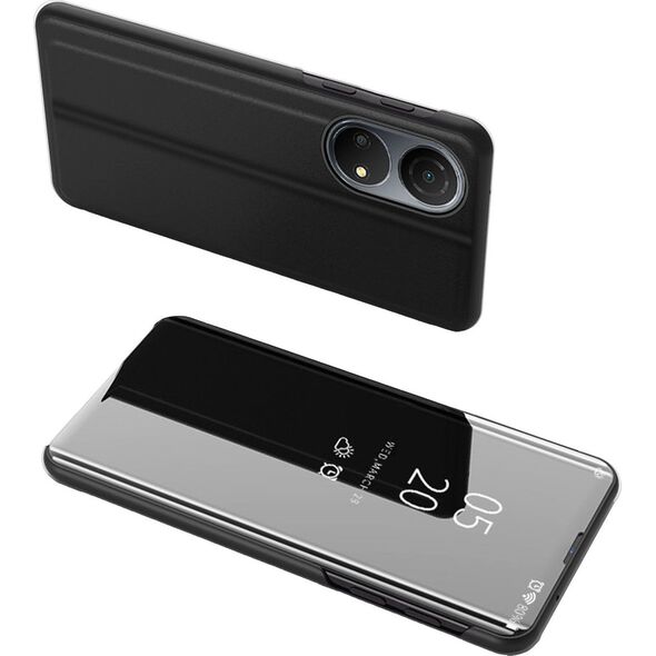 Hurtel Clear View Case etui Honor X7 / Honor Play 30 Plus pokrowiec z klapką czarne 12523003 9145576266915