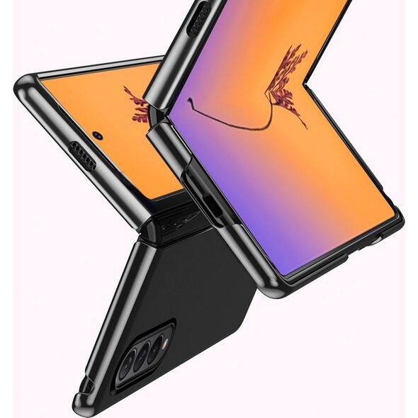 Hurtel Plating Case etui Samsung Galaxy Z Fold 4 pokrowiec z metaliczną ramką czarne 12523006 9145576266960