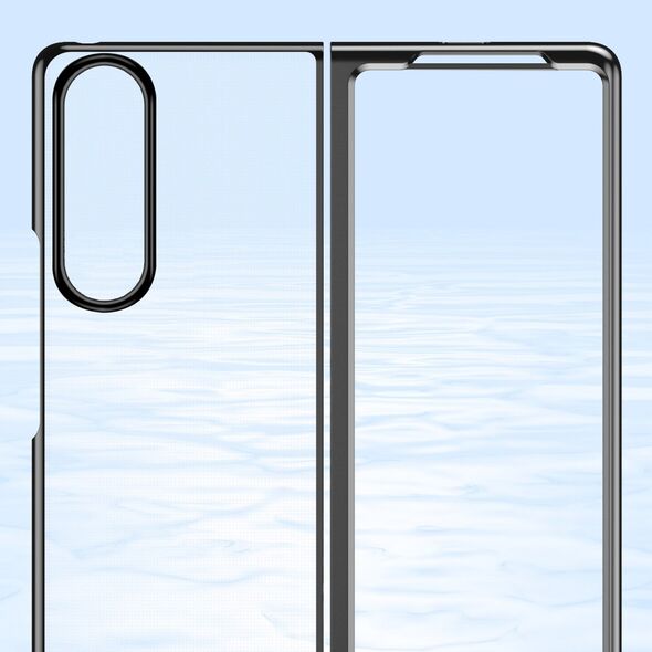 Hurtel Plating Case etui Samsung Galaxy Z Fold 4 pokrowiec z metaliczną ramką różowe 12523020 9145576266946