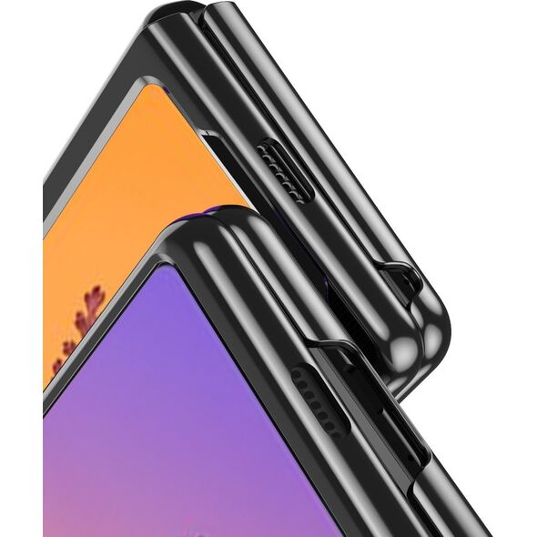 Hurtel Plating Case etui Samsung Galaxy Z Fold 4 pokrowiec z metaliczną ramką różowe 12523020 9145576266946