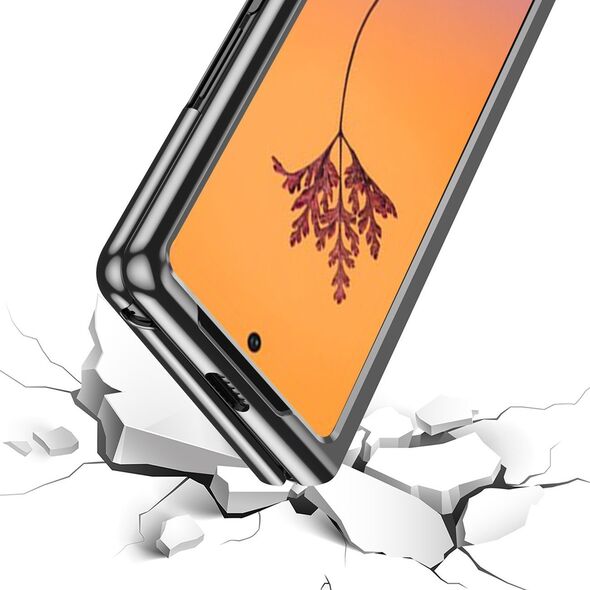 Hurtel Plating Case etui Samsung Galaxy Z Fold 4 pokrowiec z metaliczną ramką różowe 12523020 9145576266946