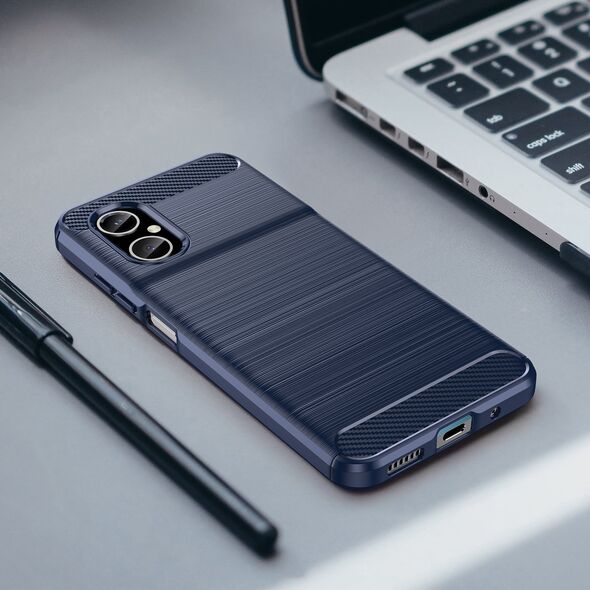Hurtel Carbon Case etui Xiaomi Redmi Note 11E /Redmi 10 5G / Redmi 10 Prime+ 5G / Poco M4 5G elastyczny silikonowy karbonowy pokrowiec niebieskie 12523076 9145576267479