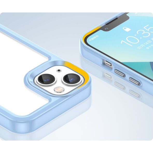 Hurtel Outer Space Case etui iPhone 14 Plus sztywny pokrowiec z żelową ramką niebieski 12523463 5907769311239