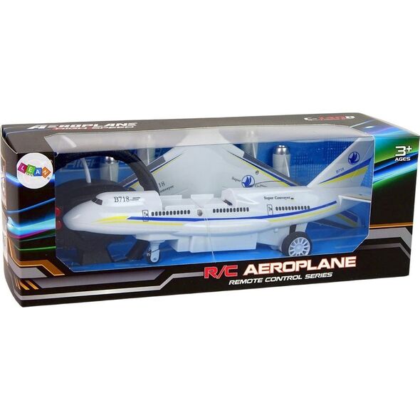 Samolot zdalnie sterowany LeanToys Samolot Pasażerski R/C Zdalnie Sterowany + Pilot Akumulator Kabel USB 12523751 5904665998151