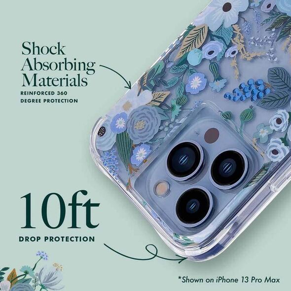 Rifle Paper Clear - Etui iPhone 14 Pro Max (Garden Party Blue) 12523999 840171720105