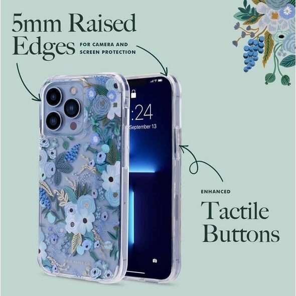 Rifle Paper Clear - Etui iPhone 14 Pro Max (Garden Party Blue) 12523999 840171720105