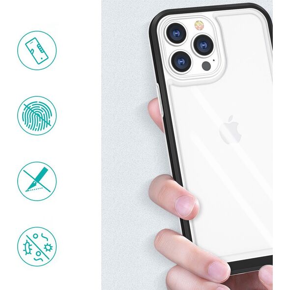 Hurtel Clear 3in1 etui iPhone 14 Plus silikonowy pokrowiec z ramką niebieskie 12524051 9145576266007