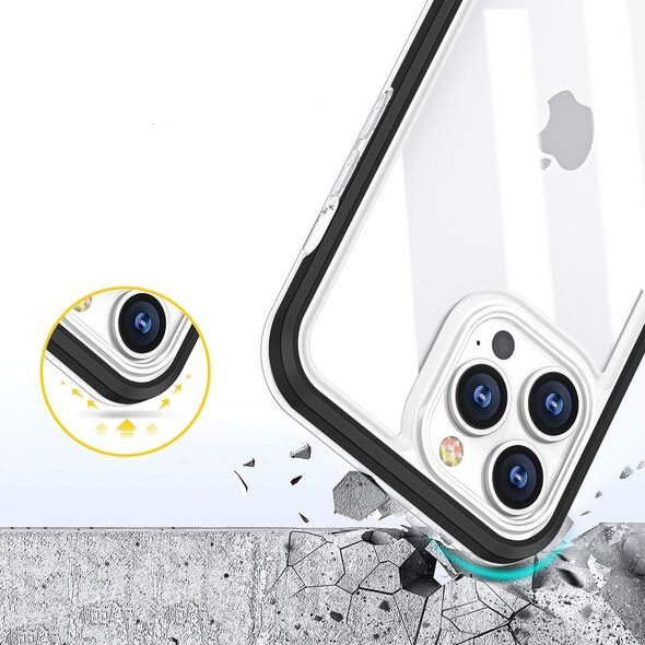 Hurtel Clear 3in1 etui iPhone 14 Plus silikonowy pokrowiec z ramką niebieskie 12524051 9145576266007