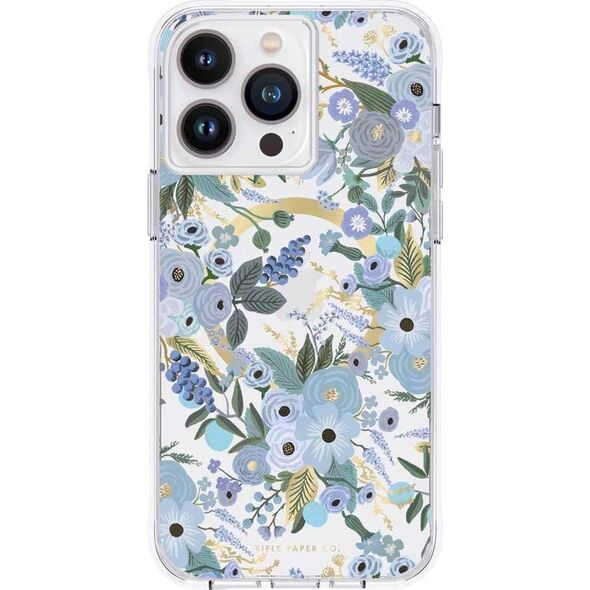 Rifle Paper Clear MagSafe - Etui iPhone 14 Pro Max (Garden Party Blue) 12526045 840171720112